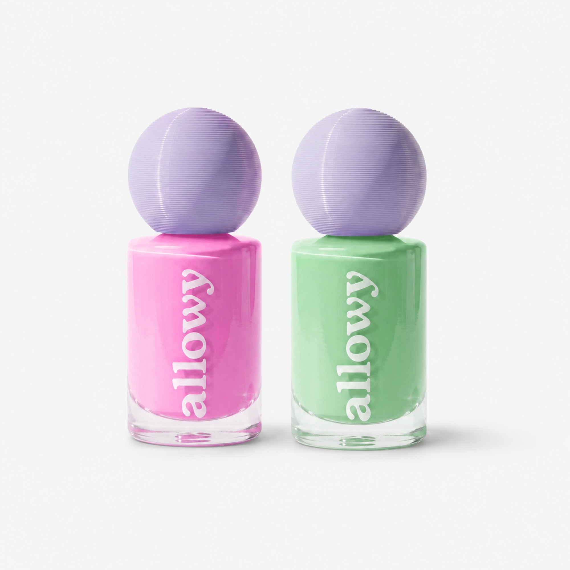 KIT DUO ESMALTES ROSA Y VERDE